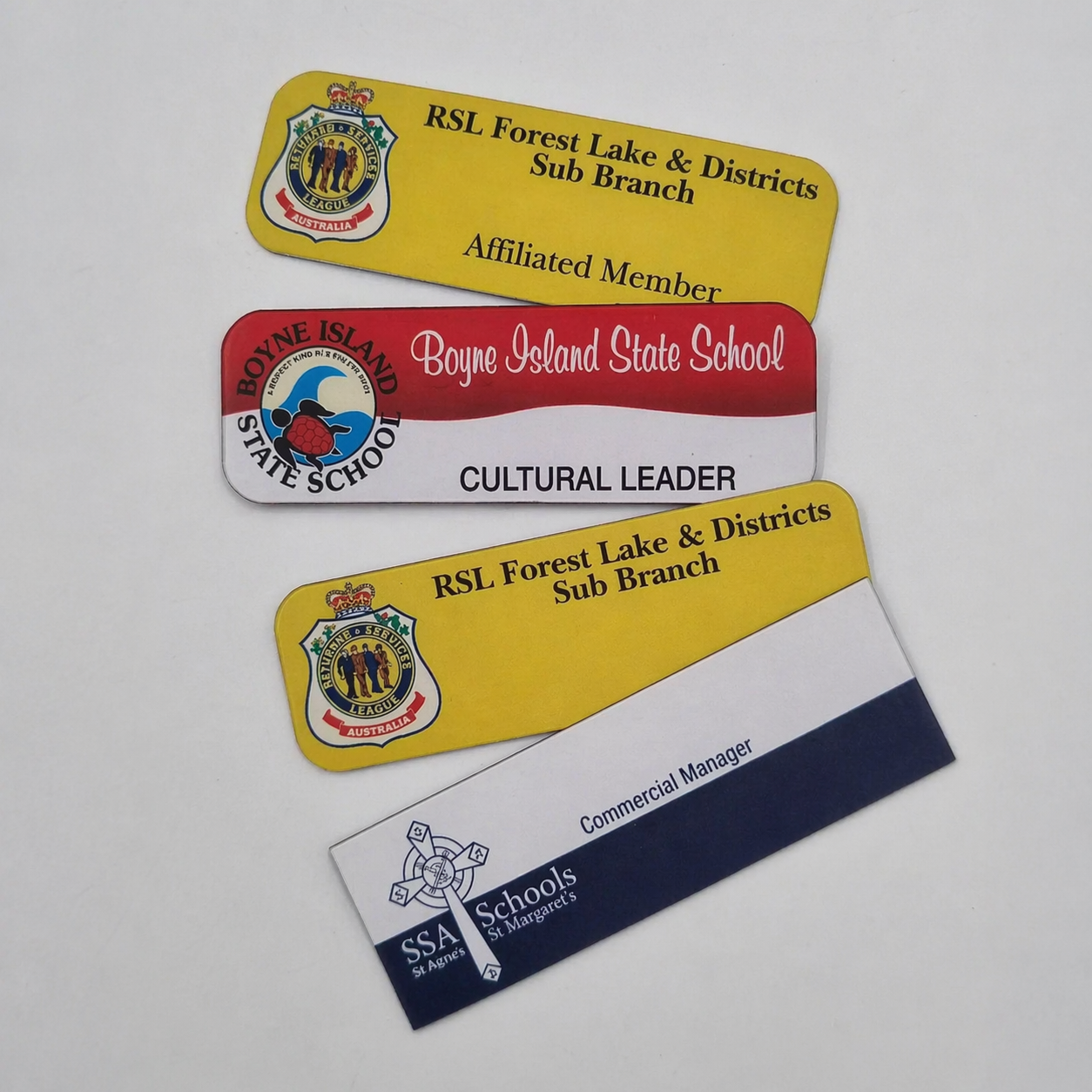 No Epoxy Badges UV Printed Name Badges